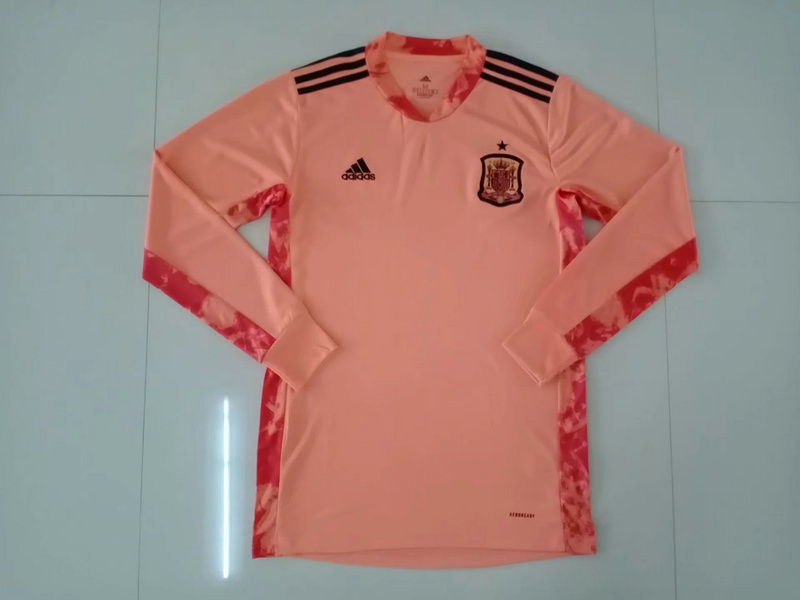 AAA Quality Spain 2020 European Cup GK Pink Long Jersey